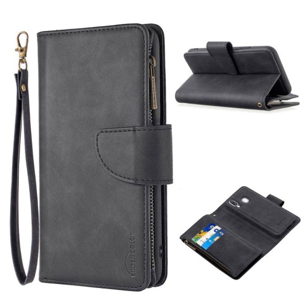 Premium Wallet Samsung Galaxy A40 etui - Sort Black