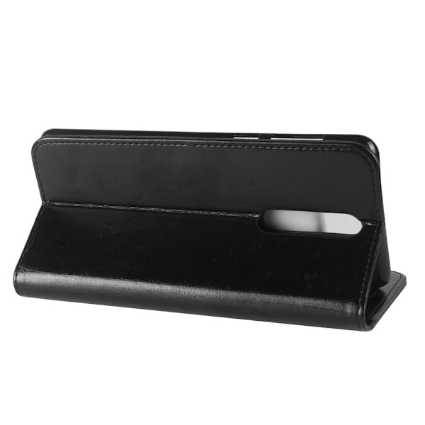 Nokia 8 Etui i ægte læder - Sort Black