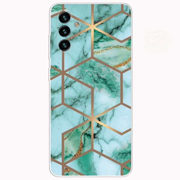 Marble Samsung Galaxy A13 5G Suojakotelo - Emerald Cube Pattern Green