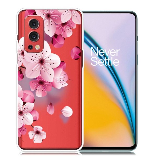 Deco OnePlus Nord 2 5G Suojakotelo - Pinkki Flower Pink