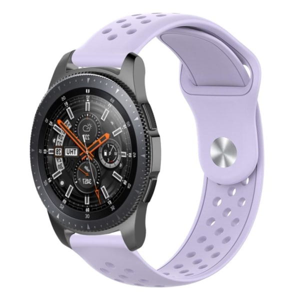 22mm Samsung Galaxy Watch (46mm) silicone watch band - Light Pur Purple
