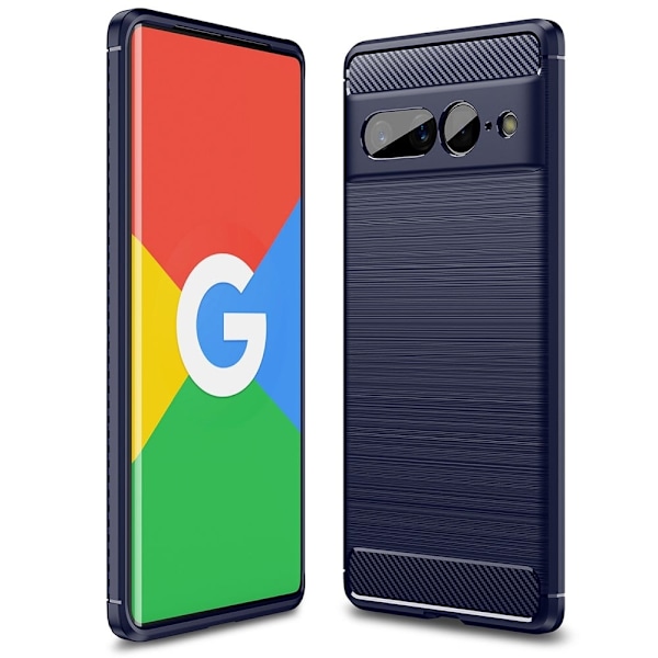 Carbon Flex Google Pixel 7 Pro skal - Blå Blå