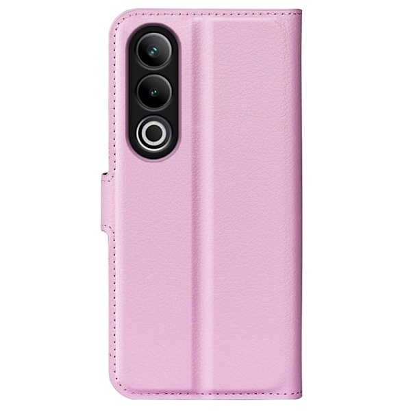 Klassisk OnePlus Ace 3V flip etui - Lyserød Pink