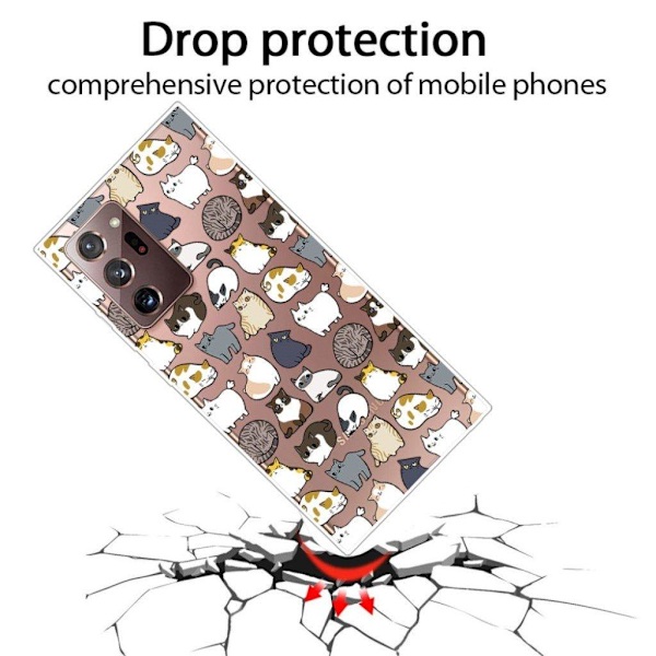Deco Samsung Galaxy Note 20 Ultra skal - Katter multifärg