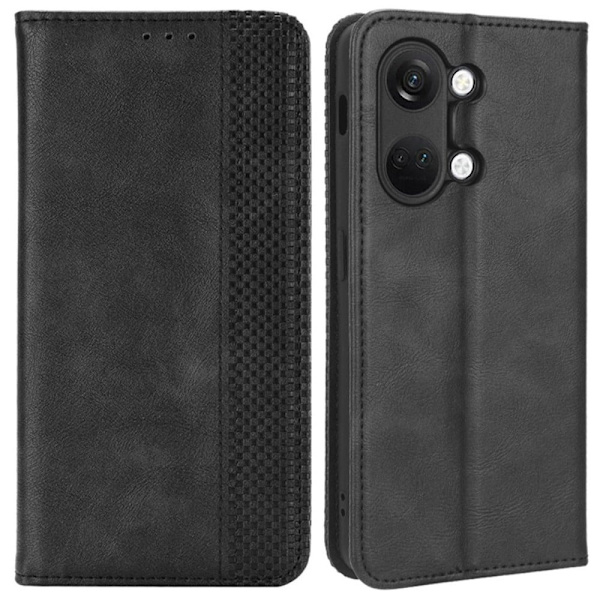 Bofink Vintage OnePlus Ace 2v Læder Etui - Sort Black