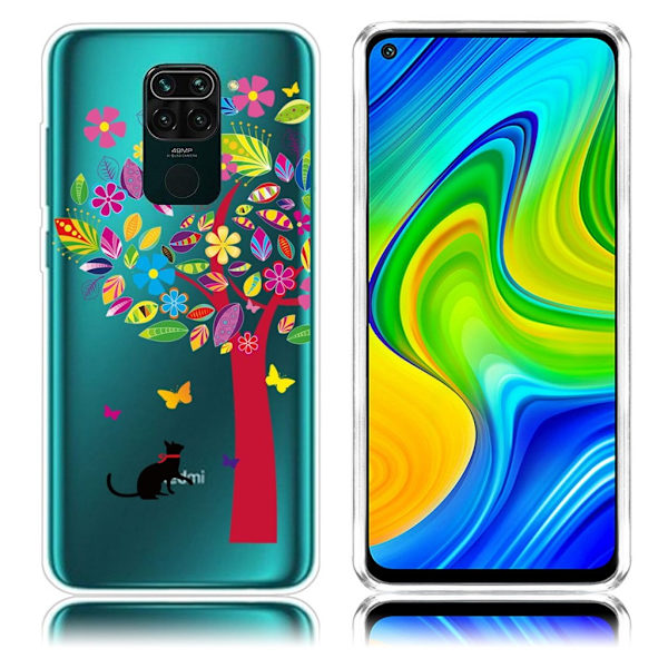Deco Xiaomi Redmi Note 9 Cover - Farverigt Træ Multicolor