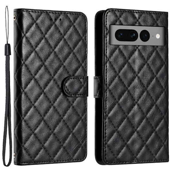 Toimiva rombinen lompakkokotelo Google Pixel 8 Pro - Musta Black