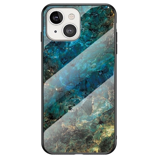 Fantasy iPhone 14 Plus cover - Smaragd Marmor Green