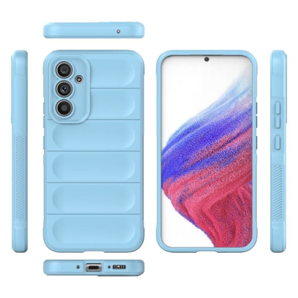 Pehmeä kahva muotoiltu kuori Samsung Galaxy A54 - Vaalean Harmaa Silver grey