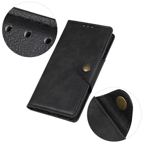 Alpha läder Motorola Moto G72 fodral - Svart Svart