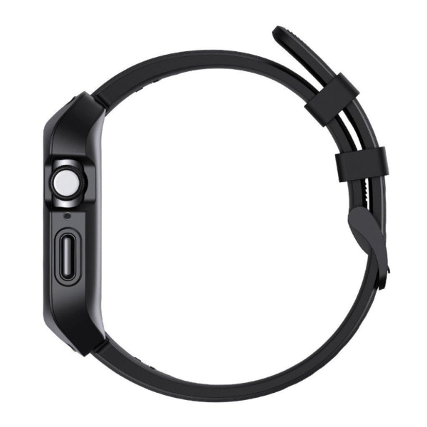 Apple Watch Series 5 40mm silikoninen kellonauha - Musta Black