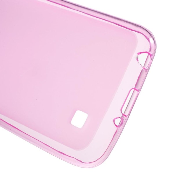 Wulff dobbeltsidet mat TPU cover til LG K4 - Pink Pink