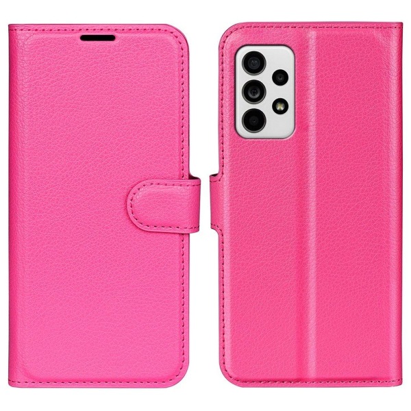 Klassisk Samsung Galaxy A33 5G flip etui - Rose Pink