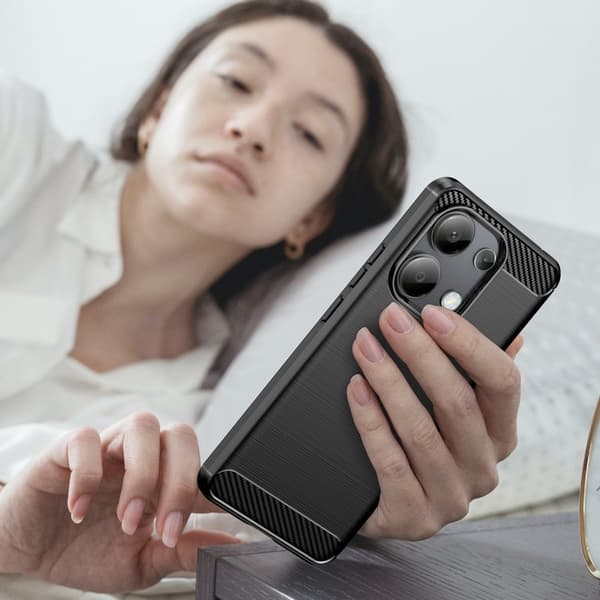 Carbon Flex Xiaomi Redmi Note 13 kotelot - Musta Black