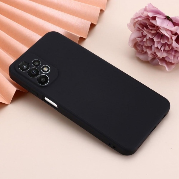 Matte Liquid Silikoni Suojakuori For Samsung Galaxy A23 - Musta Black