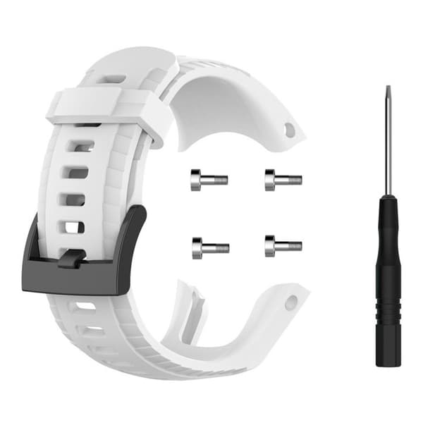 Suunto 5 klockarmband i silikon - Vit Vit