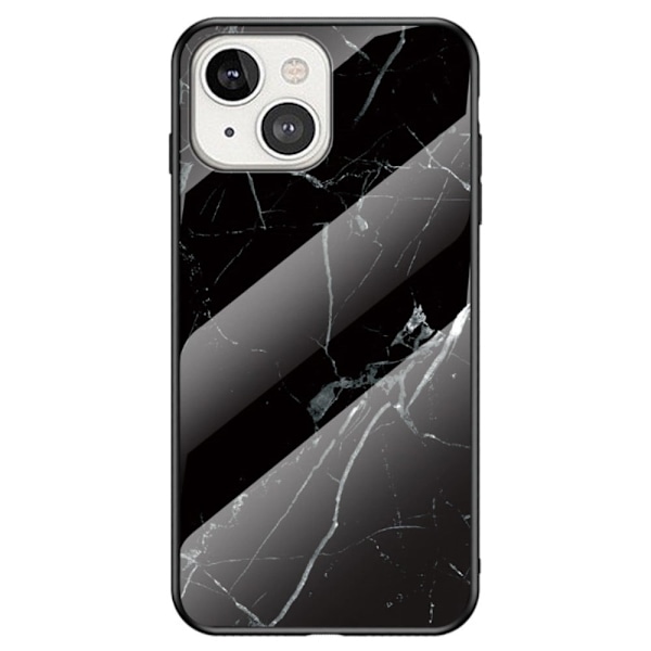 Marble design iPhone 14 Plus cover - Sort Marmor Black