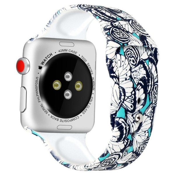 Apple Watch serie 4 40 mm mønstret urrem - Stil E Multicolor