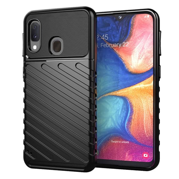 Thunder Samsung Galaxy A20e cover – Sort Black