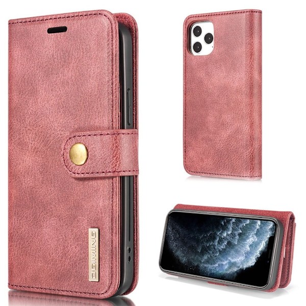 DG.Ming iPhone 13 Mini 2-in-1 Lompakko Suojakotelo - Punainen Red