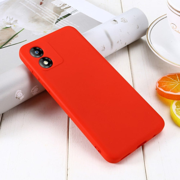 Matte Liquid silikone cover til Motorola Moto E13 - Rød Red