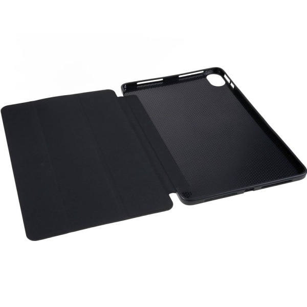 Kolminkertainen nahkainen jalusta tapauksessa Honor Pad 8 - Musta Black