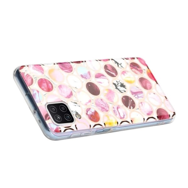 Marble design Samsung Galaxy A12 5G kotelot - Marmorit Ympyröissä Kuvio Multicolor