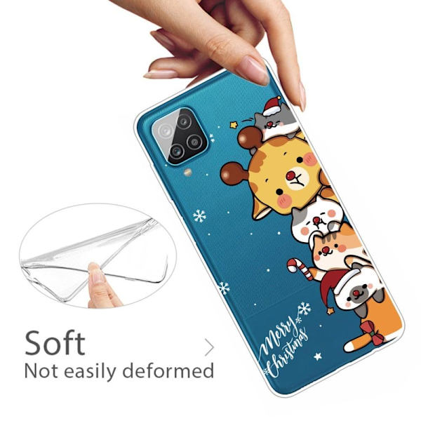 Jul Samsung Galaxy M33 5G fodral - Söta Staplade Djur Brun