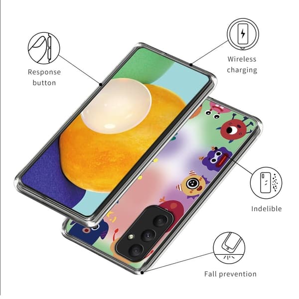 Deco Samsung Galaxy A35 deksel - Monstre Multicolor