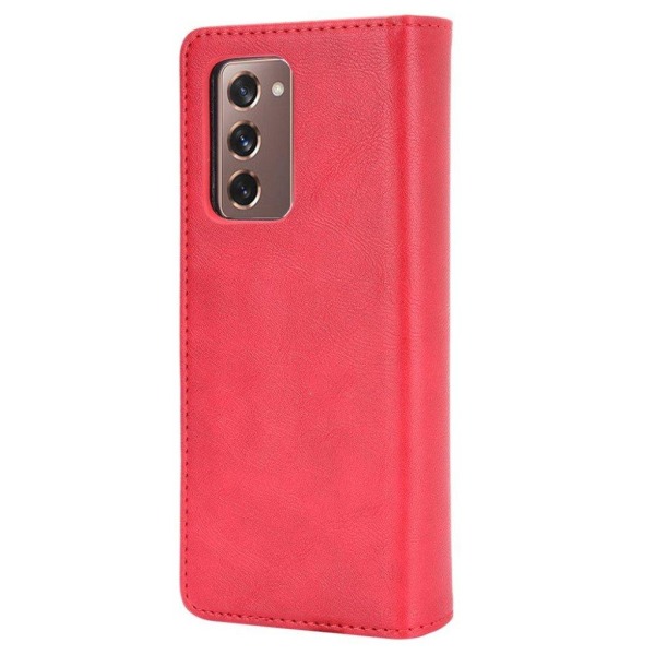 Bofink Vintage Samsung Galaxy Z Fold2 5G leather case - Red Red