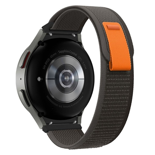 Samsung Galaxy Watch 5 / 4 nylon trail loop stype urrem - Grå Silver grey