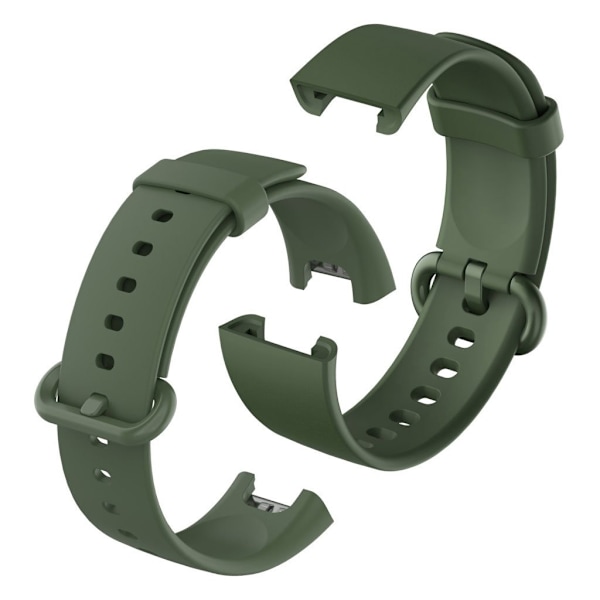 Xiaomi Mi Watch Lite / Redmi Watch kestävä silikoninen ranneke - Tummanvihreä Green