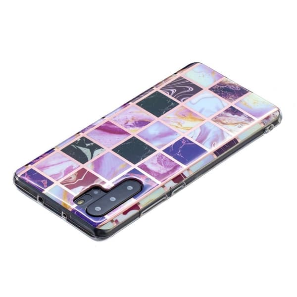 Marble design Huawei P30 Pro kotelot - Marmorit Neliöt Kuvio Multicolor