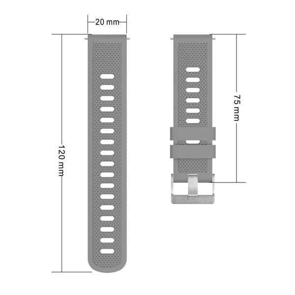 20 mm universal silikonrem - Mintgrønn Green