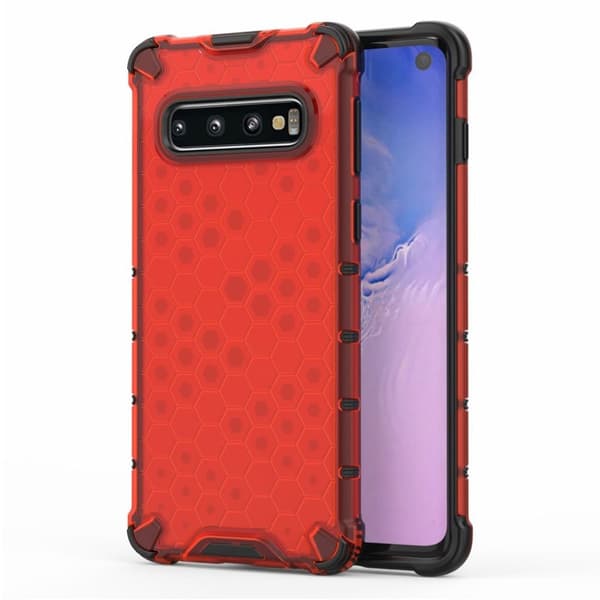 Bofink Honeycomb Samsung Galaxy S10 cover - Rød Red