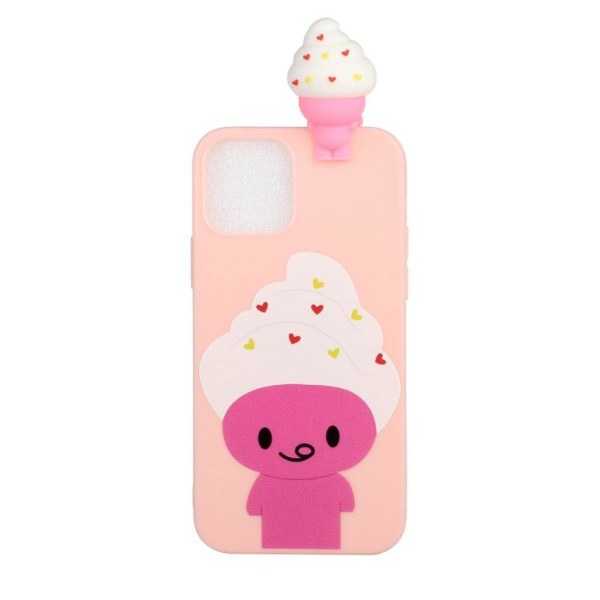 Cute 3D iPhone 12 Pro Max skal - Rosa Rosa