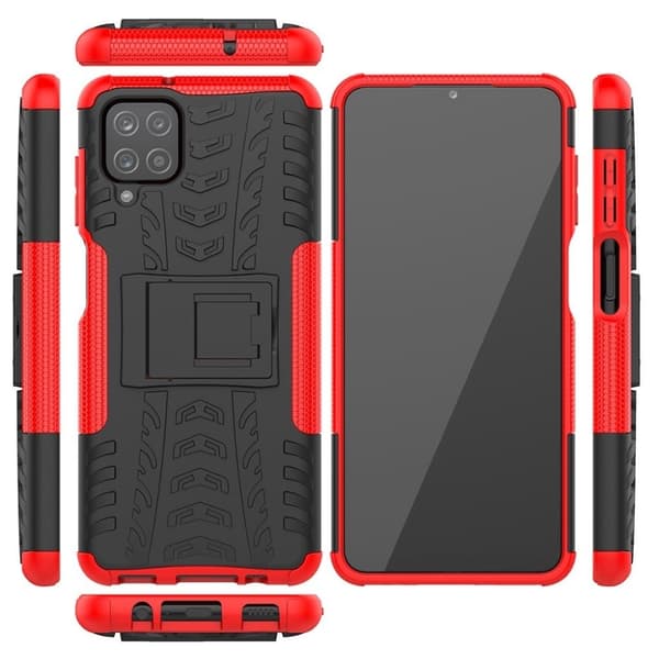 Offroad Samsung Galaxy A12 5G kotelot - Punainen Red