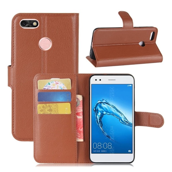 Huawei P9 Lite Mini Huawei P9 Lite Mini Vikbart läder fodral - Brun Brun