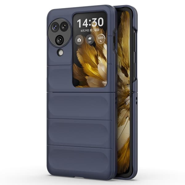 Deksel med mykt grep for Oppo Find N3 - Mørkeblå Blue