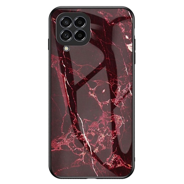 Fantasy Marmor Samsung Galaxy M33 5G skal - Blodröd Marmor Röd