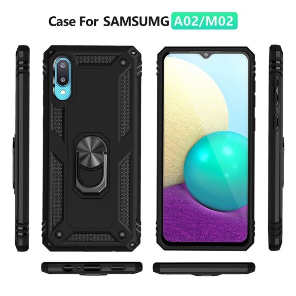 Bofink Combat Samsung Galaxy M02 / Samsung Galaxy A02 cover - Sort Black