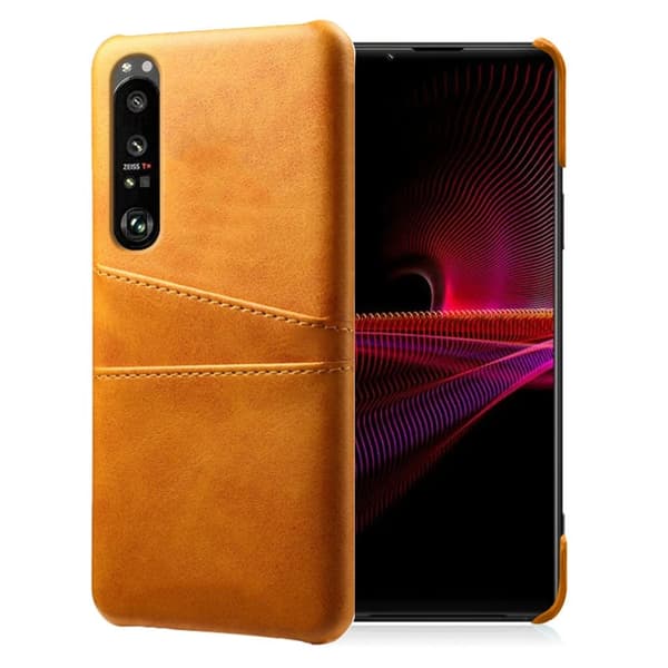 Dual Card Etui Sony Xperia 1 III - Oransje Orange