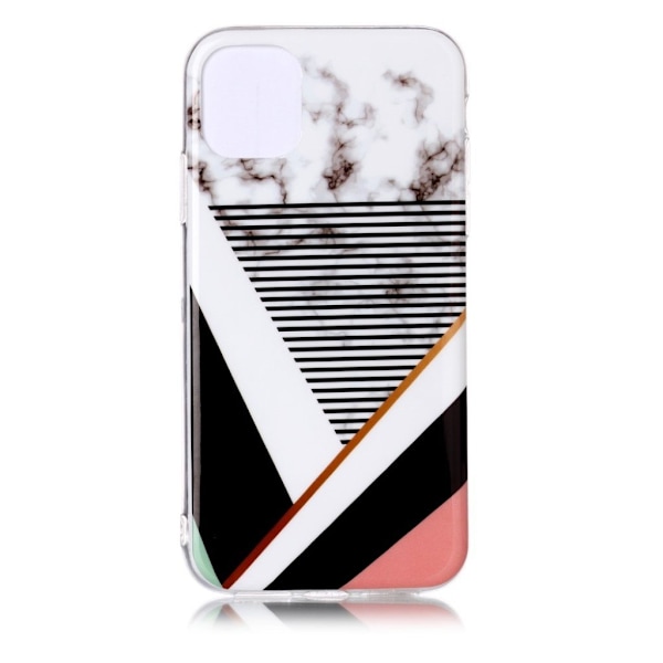 Marmormotiv iPhone 11 Pro skal - Randigt Mönster I Marmor multifärg