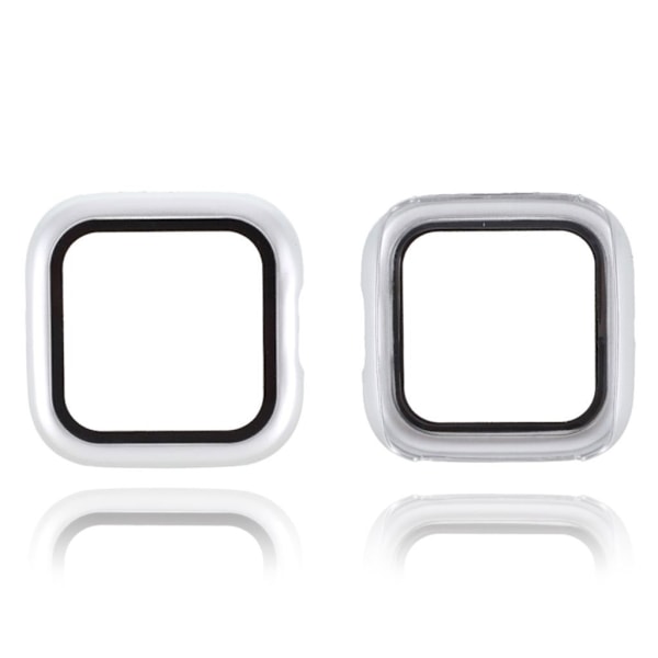 Fitbit Versa 2 stilig ramme med herdet glass - Lysegrå Silver grey