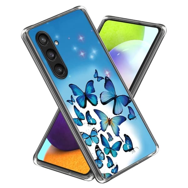 Deco Samsung Galaxy S24 skal - Blå Fjärilar Blå