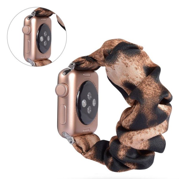 Apple Watch Series 5 40mm cool trasa mönster klockarmband - Light brun leopard Brun