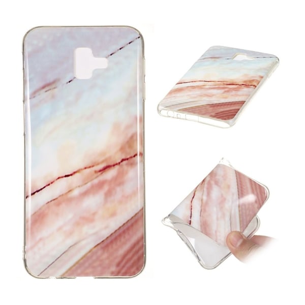 Samsung Galaxy J6 Plus (2018) marmor mønster blødt etui - stil G Multicolor