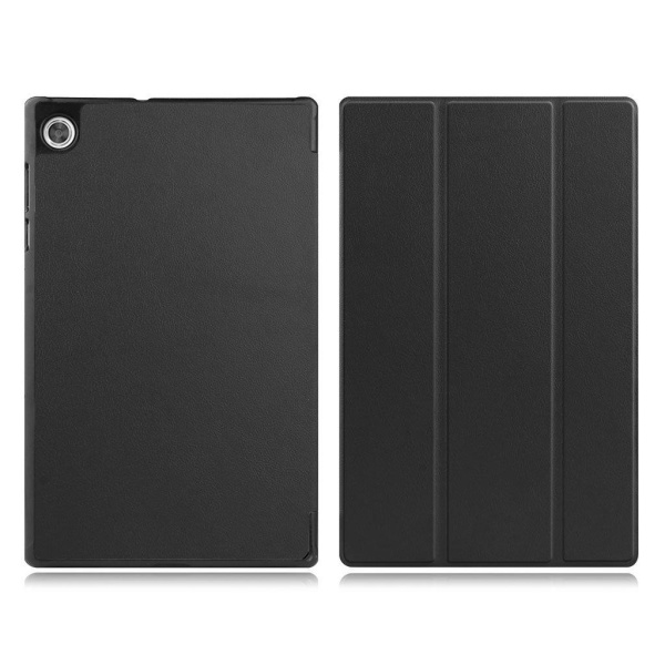 Lenovo Tab M10 HD Gen 2 tri-fold leather flip case - Black Black