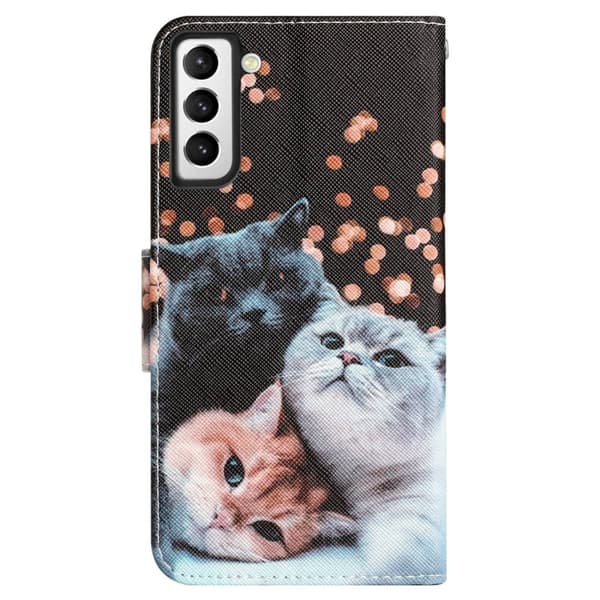 Wonderland Samsung Galaxy S22 flip etui - Kat Multicolor