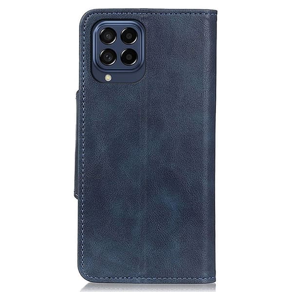 Alpha Samsung Galaxy M33 5G læder flip etui - Blå Blue